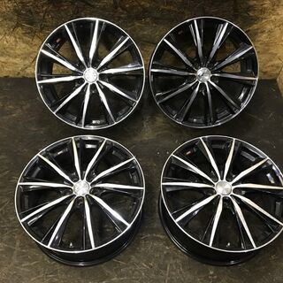 Weds LEONIS ウェッズ レオニス 社外ホイール 18インチ 4本 7J5HPCD114.3+47 ヴォクシー ノア等 (VHC178) クレジットカード QR決済可能