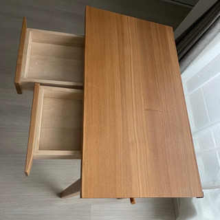無印良品 タモ材テーブルと椅子のセット