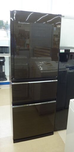 札幌市/清田区 三菱電機/MITSUBISHI ノンフロン冷凍冷蔵庫 MR-CX33A-BR1 ブラウン 330L 3ドア 17年製 動作品