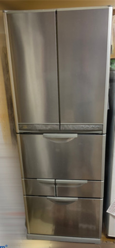 日立 ノンフロン冷凍冷蔵庫 416L R-SF42SV6 ホワイト 自動製氷