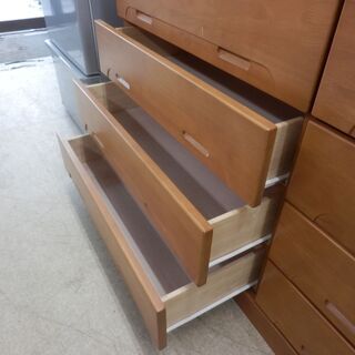 ▷4段チェスト 幅120cm×高さ80cm×奥行42cm 衣類収納 収納家具 タンス 