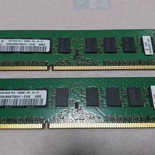 2GBメモリ、3枚（PC3-10600E(DDR3-1333)）