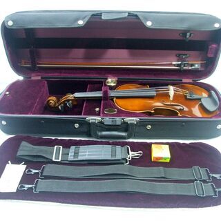 メンテ済み ドイツ製 カールヘフナー 程度良し 美品セット 1992年 4/4サイズ KH62 未使用 フェルナンブーコ弓 Bobelockケース Karl Hofner 新品定価 20万円相当 手渡し 全国発送対応 中古バイオリン 名古屋近郊 愛知県清須市より 管理（カ）8163 メンテ済み ドイツ製 カールヘフナー 程度良し 美品セット 1992年 4/4