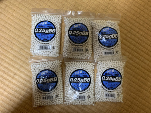 0.25gBB弾　6袋セット