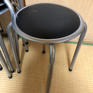 【ネット決済】丸椅子　5脚　中古品　譲ります！