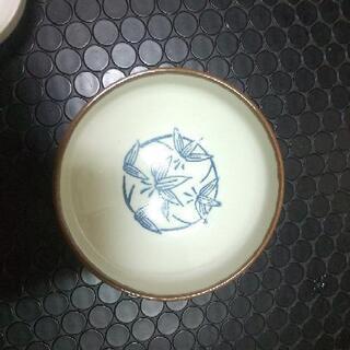 陶器茶碗　小皿　茶色   