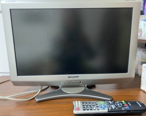 [取りに来てくださる方]シャープ液晶20インチTV リモコン\u0026アンテナコード付き