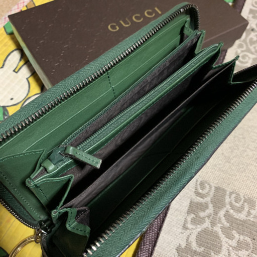 GUCCI 長財布 ラウンドファスナー キーホルダー付き | gellertamayolaw.com