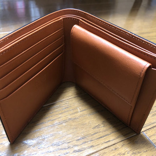 <超良品>外ブラック、中ブラウンのほぼ新品財布！<プレリー><日本製>