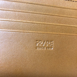 <超良品>外ブラック、中ブラウンのほぼ新品財布！<プレリー><日本製>