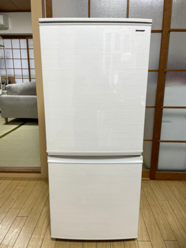 SHARP ノンフロン冷凍冷蔵庫　SJ-D14D-W  2018年製　137L シャープ