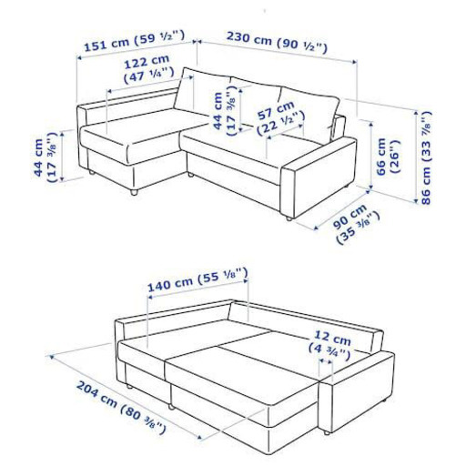 IKEA クイーンサイズソファベッド