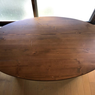 120センチ長の木製折り畳みテーブル