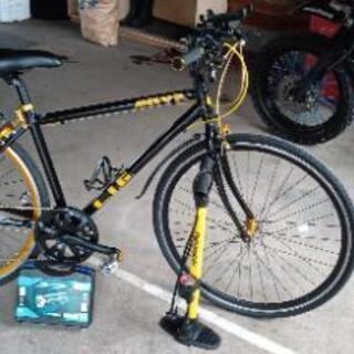 クロスバイク 700C シマノ製7段変速 サムシフター 前輪クイックリリース 前後キャリパーブレーキ LIG MOVE
 