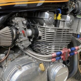 カスタム多数 カワサキ ゼファー1100 FCR キャブレター オイルクーラー