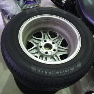 夏タイヤ 4本セット 205/65R15 2014年製 ヨコハマ ブルーアース トヨタ純正ホイール付き 15インチ 6JJ +45 5穴 PCD114.3 厚別店