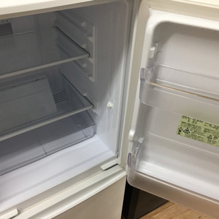 SHARP（シャープ）の2ドア冷蔵庫2015年製（SJ-D14A-W）です。【トレファク東大阪店】