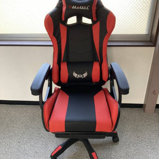 新品 ゲーミングチェア オフィスチェア 赤/黒