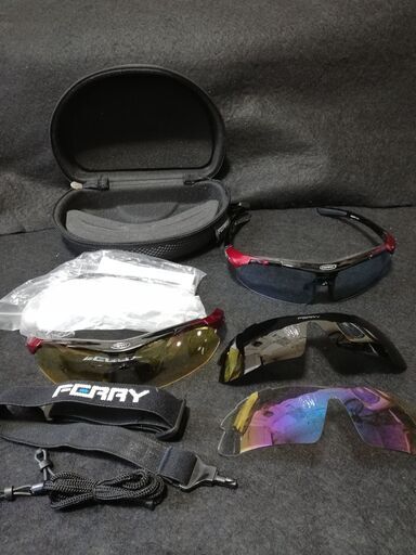 Ferry 偏光レンズ スポーツサングラス フルセット専用交換レンズ4枚 ユニセックス とも 河内天美のその他の中古あげます 譲ります ジモティーで不用品の処分