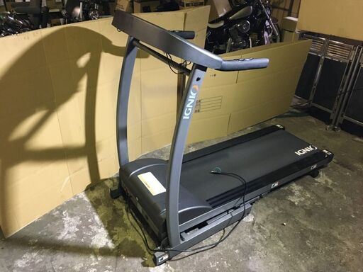 ジャパーナ IGNIO ルームランナー 電動 100Ｖ 作動OK マット付 筋トレ ダイエットに 取り扱い説明書、シリコンオイル付