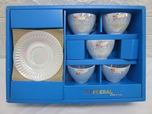 新品・未使用 Federal  フェデラル オーロラカップ セット 5客