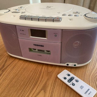 【取引中】4/16まで TOSHIBA CDラジオカセットレコーダー　