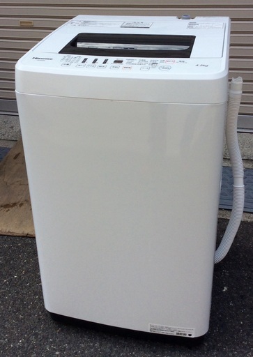 【RKGSE-508】特価！ハイセンス/Hisense/4.5kg洗濯機/HW-E4502/中古/2018年製/当社より近隣無料配達OK！