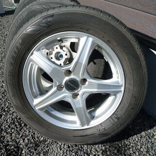 お話し中【中古】175/65R15 アルミ付きタイヤ ホイール美品 ガリ傷無 