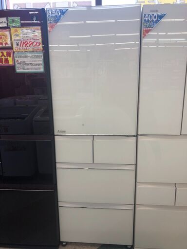 MITSUBSHI(三菱) 455Lファミリー冷蔵庫 定価149.630　2017年　MR-B46A-W