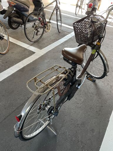 人気の茶色！パナソニック電動アシスト自転車です。