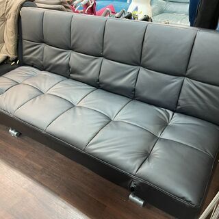 ソファー ベット ☆ 二人掛け ☆ シミ有 合皮生地
