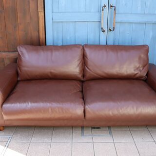 2.5人 家具・インテリア 無印良品 本革ソファ 2.5シーター