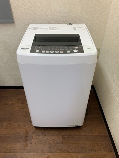 ハイセンス  洗濯機　5.5キロ　2019年