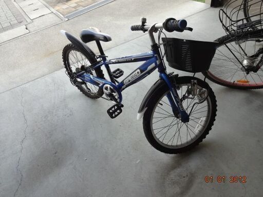 子供用自転車２０インチ中古青