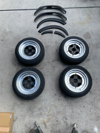 ★ SSR スピードスター MK-2 マーク2 6.0J×13インチ +12　4H　PCD100mm 4本セット　オーバーフェンダー付き★