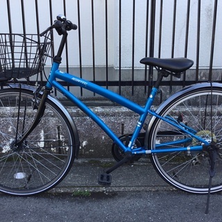 26インチ LEDオートライト 6段変速 ブルー 美品