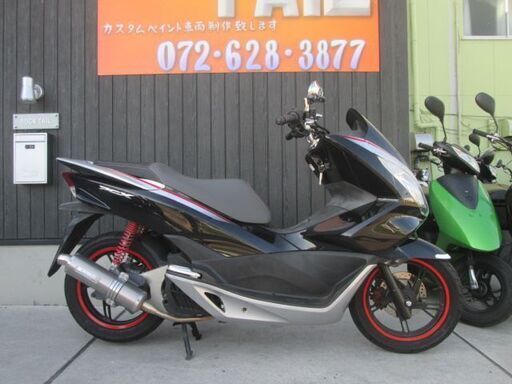 ★１８５０００円　PCX125　ワンオーナー！程度良好　自賠責保険付き！セル１　実働車★ホンダ　PCX　モリワキマフラー！