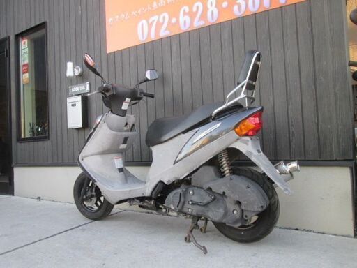 ☆10万円 アドレスV125G セル1 実働車☆スズキ 新品マフラー！新品