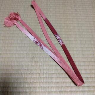 【ネット決済・配送可】帯締め　桜色グラデーション