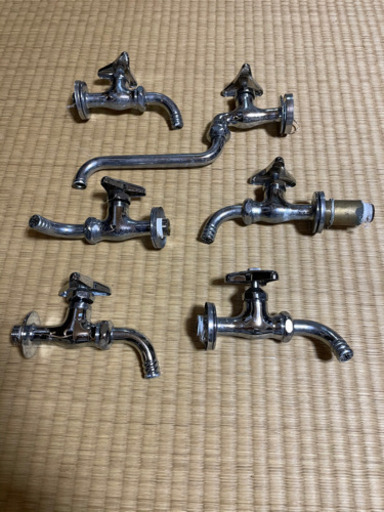 水道の蛇口..6本..中古品..画像で見てください。