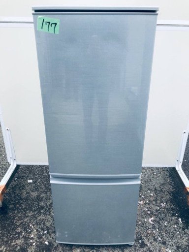 ✨2017年製✨177番 シャープ✨ノンフロン冷凍冷蔵庫✨SJ-D17C-S‼️