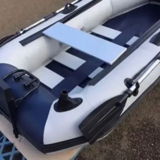 スラットフロア　ゴムボート　二人乗り用　ロッドホルダー付き　モーターマウント付