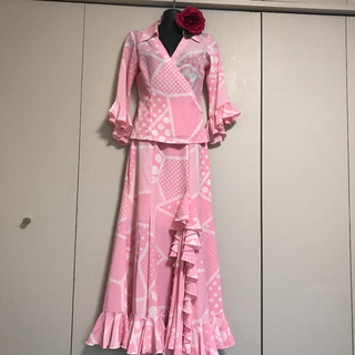 【ネット決済】スペイン製　フラメンコ 衣装　ツーピース
