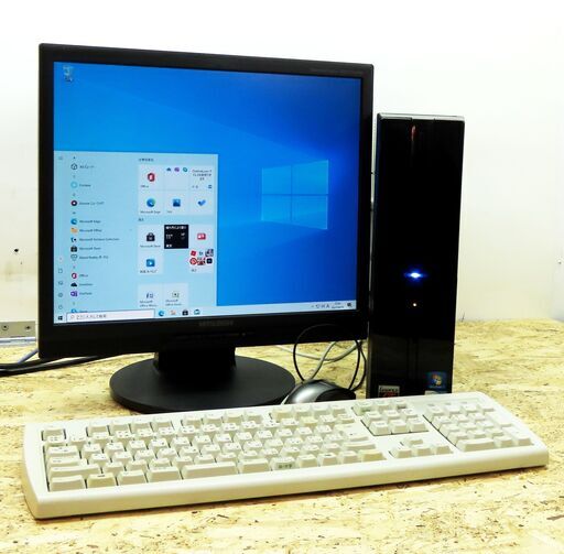★美品PC！■名古屋近郊なら無料持参＆無料セッティング★可動保証！！　★デスクトップパソコンWin10機フルセット！■取引先で引き取ったPCをしっかり更新メンテして、激安！で御提供♪即！使用OKです！★家庭・会社・学生さん・初心者にもオススメ！インターネットもExcel ・Wordもバッチリ使えます！YouTubeも大画面・高音質で楽しめます！