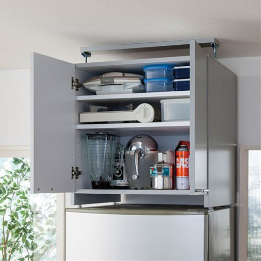 冷蔵庫上収納シルバー円 3500円 のりしろ 南足柄の家具の中古あげます 譲ります ジモティーで不用品の処分