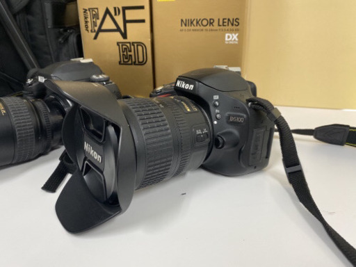 ニコン Nikon D5100 一眼レフカメラ（望遠レンズ2個セット+フラッシュ+