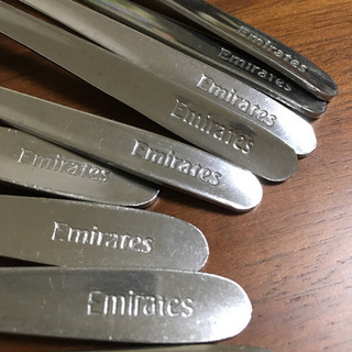 Emirates機内スプーンフォークナイフ。カラトリー