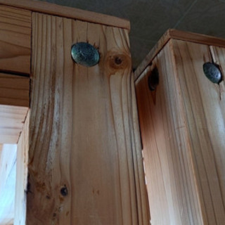 頑丈な木製の棚　3セット