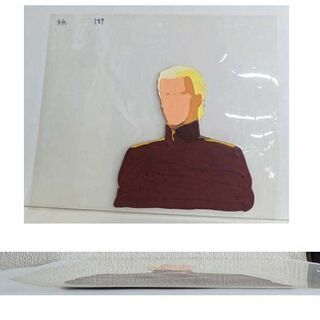 昭和アニメ セル画 機動戦士ガンダム 逆襲のシャア セル画 シャア・アズナブル 25.5×30cm　ネオ・ジオン軍服 背景は紙 額入り ☆ PayPay(ペイペイ)決済可能 ☆ 札幌市 豊平区 平岸