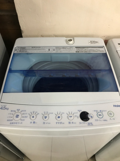 Haier JW-C45CK 2017年製 4.5kg 洗濯機